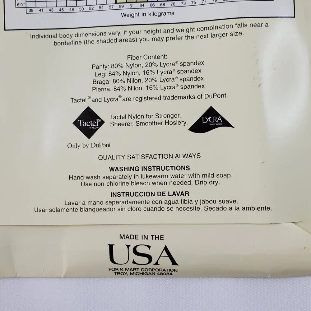 VTG Jaclyn Smith Navy Control Top Pantyhose Size A 20 Denier Sandalfoot